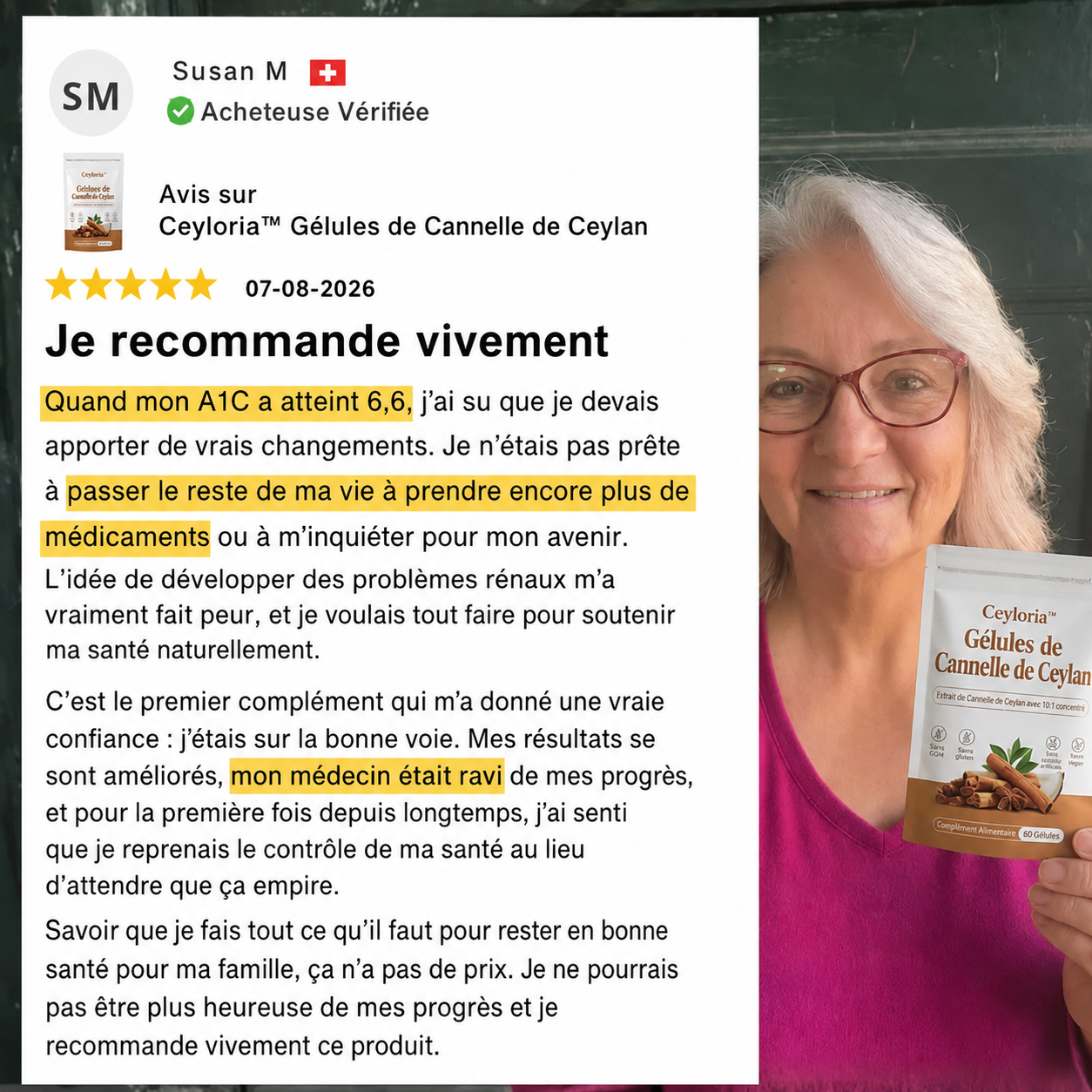 Complément cannelle de Ceylan métabolisme - vue 5